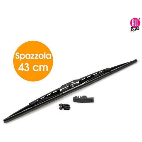 Spazzola Tergicristallo Standard Singola per Auto in Metallo e Gomma 43 cm - Foto 2