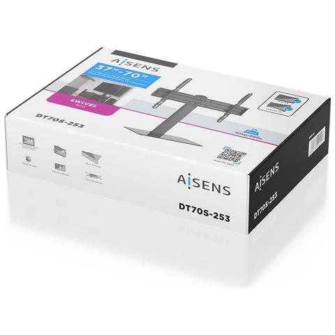 DT70S-253 Supporti a parete per TV 177,8 cm (70") Scrivania Nero - Foto 6