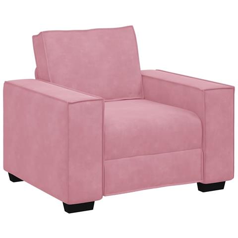 Divano Sedia Rosa 60 cm Velluto - Foto 1