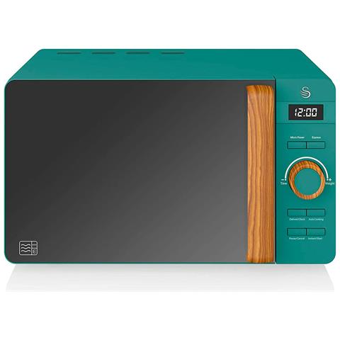 Sm22036greneun Microonde Digitale 20 L Design Moderno Nordic 6 Livelli Di Funzionamento Timer 800w Verde - Foto 1