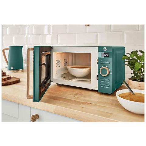 Sm22036greneun Microonde Digitale 20 L Design Moderno Nordic 6 Livelli Di Funzionamento Timer 800w Verde - Foto 7