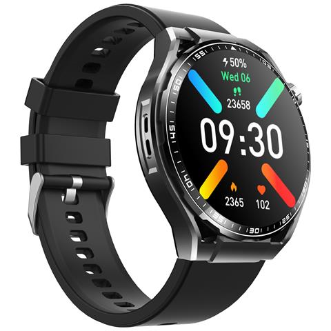 Smartwatch Con Ecg, Cardiofrequenzimetro, Fitness Tracker E Molteplici Modalità Sportive Black Silicone Strap - Foto 1