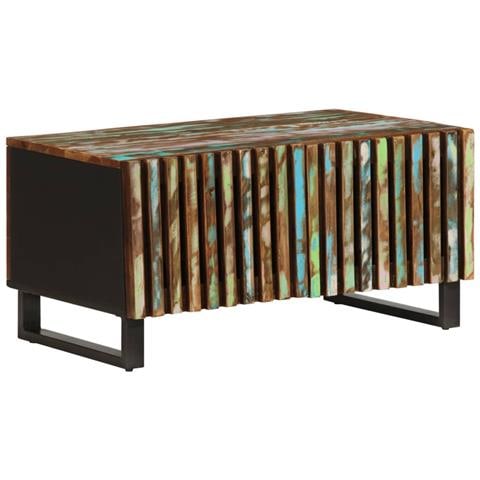 Tavolino Da Salotto 80x51x40 Cm In Legno Massello Di Acacia - Foto 1