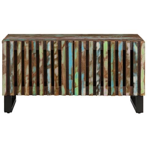 Tavolino Da Salotto 80x51x40 Cm In Legno Massello Di Acacia - Foto 2