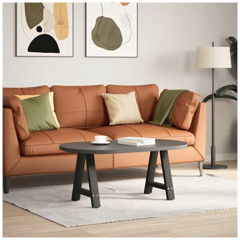 Gambe Tavolino Da Caffè A A 2 Pz Nero 38x(42-43) Cm Acciaio - Foto 2