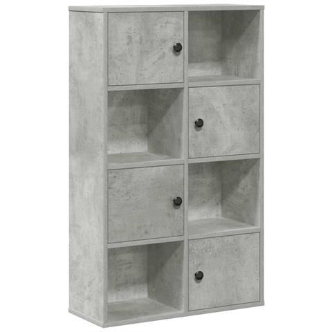 Libreria Grigio Cemento 60x24x101,5 Cm In Legno Multistrato - Foto 2
