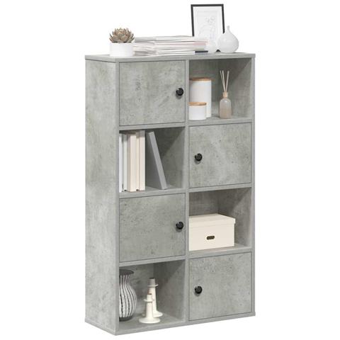 Libreria Grigio Cemento 60x24x101,5 Cm In Legno Multistrato - Foto 1