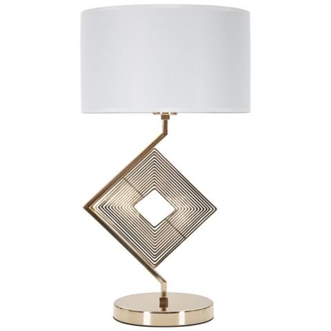 Lampada Da Tavolo Mf144 - Oro - Metallo - 30x30x56 Cm - Foto 1