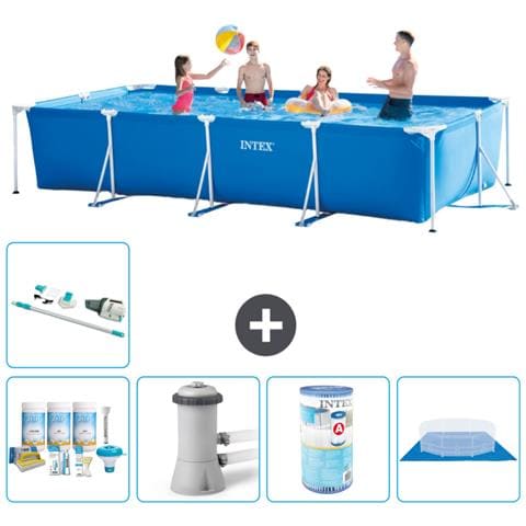 Piscina Fuori Terra - Rettangolo - 450x220x84 Cm - Blu - Include Accessori Coordinati A287 - Foto 1