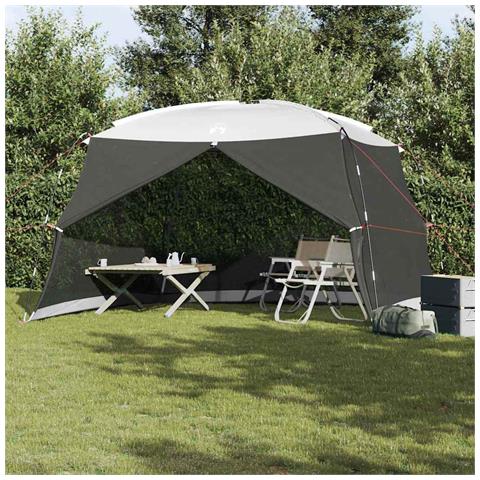 Rete Antimosche da Campeggio con Porta Grigia per 6 Persone Impermeabile - Foto 2