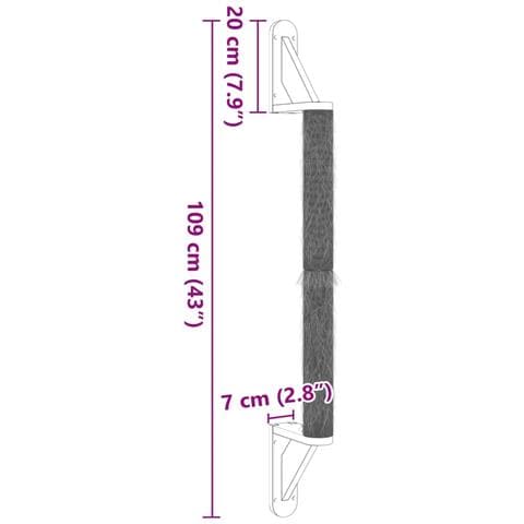 Tiragraffi a Parete 109 cm in Sisal - Foto 7