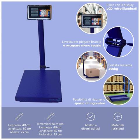 Bilancia Da Banco Elettronica Con Batteria Integrata Ricaricabile Fissa Negozio - Foto 5