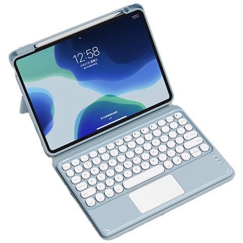 Custodia Con Tastiera Bluetooth Staccabile Per Ipad Blue Ipad10 (2022) - Foto 2