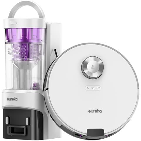 Robot Aspirapolvere E20 Plus Batteria 5200 mAh Autonomia 180 min Colore Bianco - Foto 2