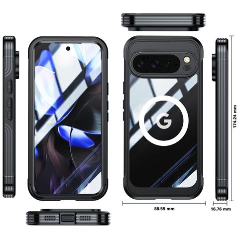 Custodia Per Telefono In Vetro Temperato 9h A Prova Di Urto Compatibile Con Google Pixel 10/10 Pro - Foto 2