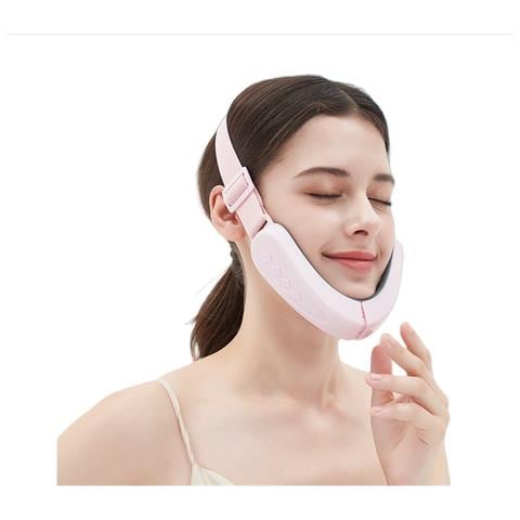 Massaggiatore Viso Intelligente Con Comandi Vocali In Inglese - Dispositivo 3d Per Lifting E Snellimento Del Viso Pink - Foto 1