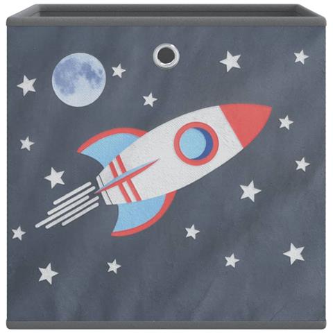 Scatole Portaoggetti 4 pz Grigio 32x32x32cm Tessuto non Tessuto - Foto 9