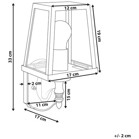 Applique A Per Esterni Hezir Nero - Foto 6