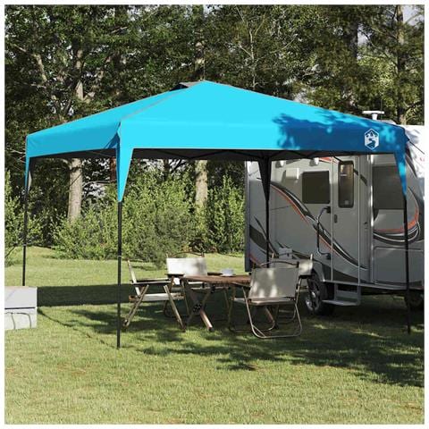 Tenda Aggiuntiva Pop-Up Blu 300 x 300 cm Tessuto - Foto 2