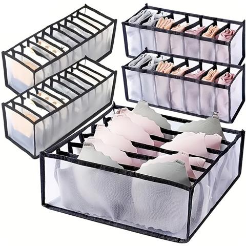 Set Di 5 Scatole Portaoggetti Separate - Organizzatore Per Pantaloni, Calze E Biancheria Intima - Foto 1
