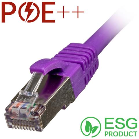 65-7010B cavo di rete Viola 1 m Cat6a S /FTP (S-STP) - Foto 1
