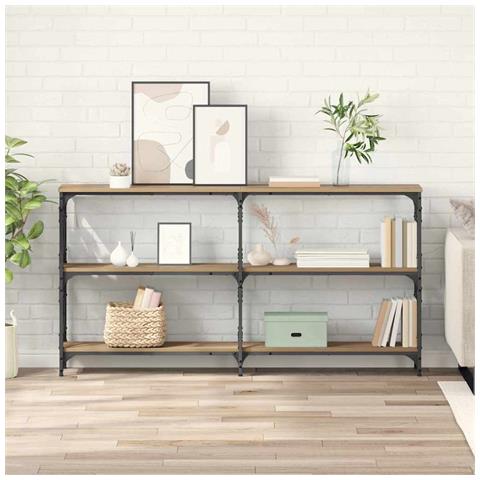 Tavolo consolle Rovere artigianale 156 x 28 x 80,5 cm - Foto 2