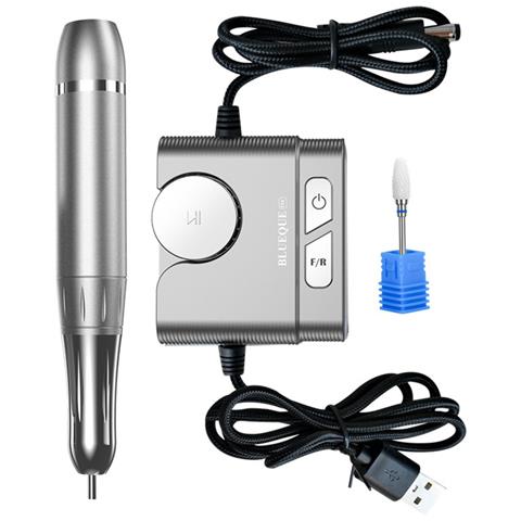 Trapano Elettrico Professionale Per Unghie Per Manicure E Pedicure - Argento - Foto 1