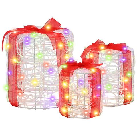 Decorazione Scatola Regalo 3 pcs colorato 20 x 20 x 21 cm - Foto 1