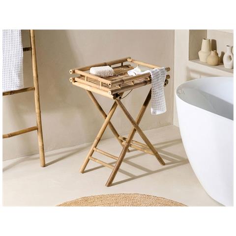 Tavolino Misicuni Legno Di Bambù Naturale - Foto 1