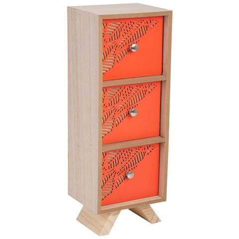 Piccola Scatola Portaoggetti Arancione 12x10x34 Cm - Foto 1