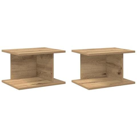 Comodino 2 pcs Rovere artigianale 40 x 30 x 25 cm - Foto 1