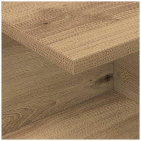 Comodino 2 pcs Rovere artigianale 40 x 30 x 25 cm - Foto 9