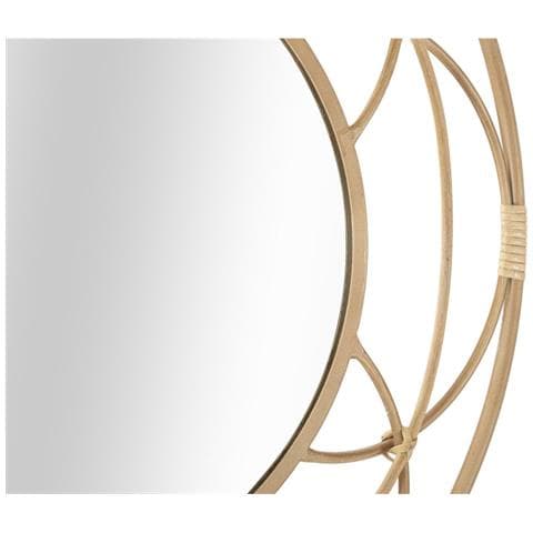 Specchio Da Parete Valencia Con Cornice In Rattan Naturale - Foto 2