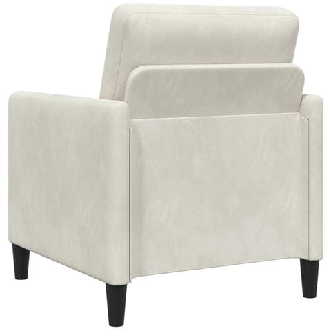 Set di Divani con Storage 2 pz Crema Poliestere - Foto 2