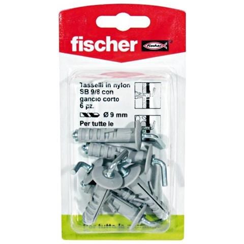 6 Tasselli A Espansione Con Gancio Tipo Sb 9/8k - Foto 2