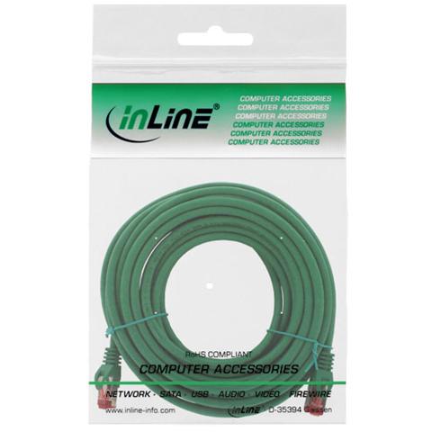 cavo patch per rete dati lan cat. 6, 2x rj45, doppia schermatura sftp (pimf) , halogenfree, colore verde, 5m - Foto 2