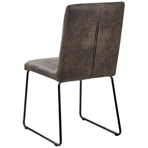 Set Da 2 Sedie Da Pranzo In Microfibra Grigia Nevada - Foto 33