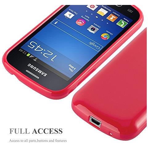 Custodia Compatibile Con Samsung Galaxy Trend Lite In Jelly Rosso - Coperchio Protettivo In Silicone Tpu Flessibile - Foto 2
