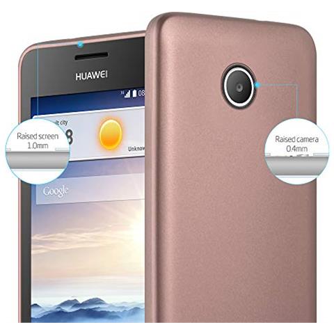 Cadorabo Custodia Compatibile Con Huawei Y330 In Oro Rosa Metallico - Coperchio Protettivo In Silicone Tpu Flessibile - Foto 2