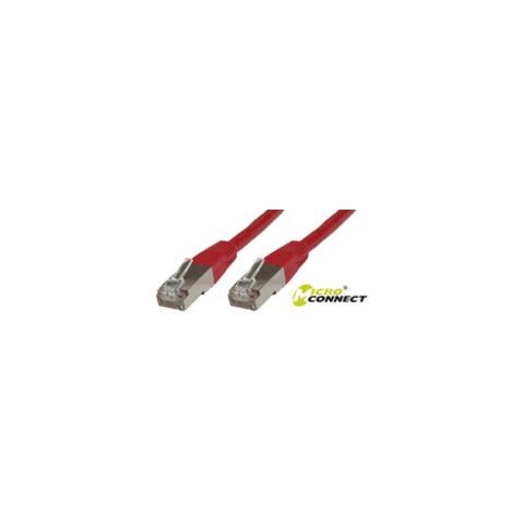 SSTP CAT6 1M, Maschio / maschio, Rosso, Cat6 - Foto 1