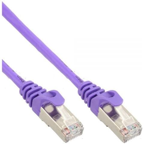 SF / UTP Cat5e 0.3m 0.3m Cat5e SF / UTP (S-FTP) Porpora cavo di rete - Foto 1