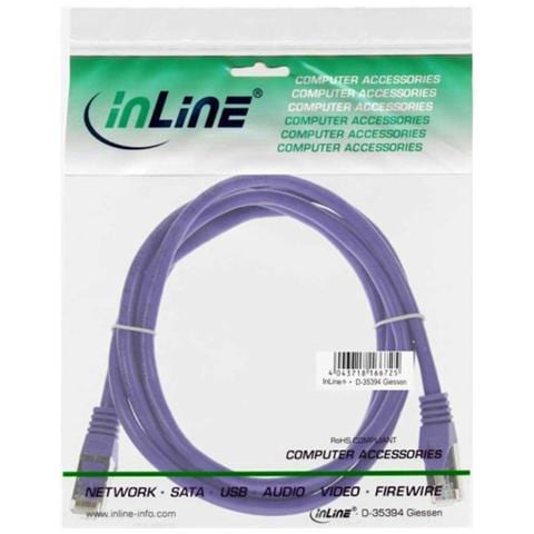 SF / UTP Cat5e 0.3m 0.3m Cat5e SF / UTP (S-FTP) Porpora cavo di rete - Foto 2