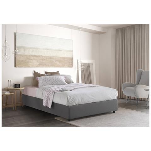 TALAMO ITALIA Letto Matrimoniale Maria Letto Contenitore Con Rivestimento In Tessuto 100% Made In Italy Apertura Frontale Adatto Per Materasso Cm 160x200 Grigio JV11764 TALAMO ITALIA Letto Matrimoniale Maria Letto Contenitore Con Rivestimento In Tessuto 100% Made In Italy Apertura Frontale Adatto Per Materasso Cm 160x200 Grigio JV11764