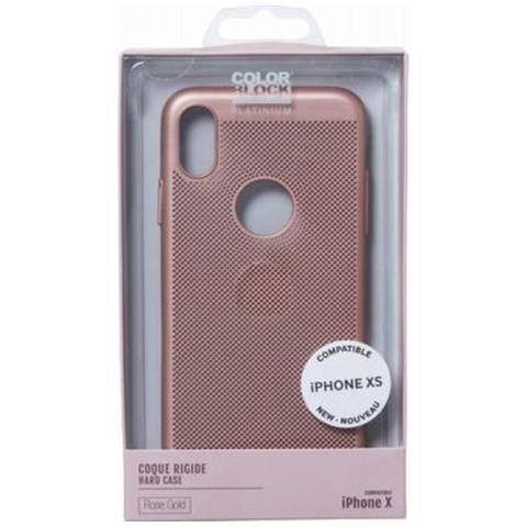 Cover Per Iphone X /xs Rigida Traforata, Rosa - Foto 2