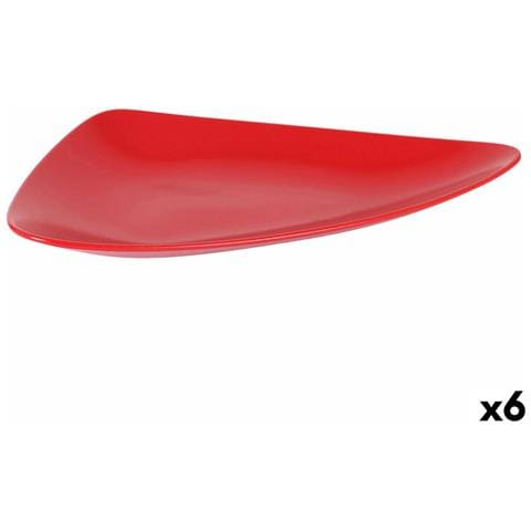 Vassoio Per Aperitivi Ceramica Rosso 41 X 24 X 5 Cm (6 Unità) - Foto 1