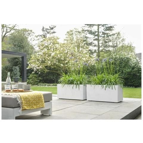 Vaso Ø 78 Cm Bianco Plastica Moderno - Foto 2