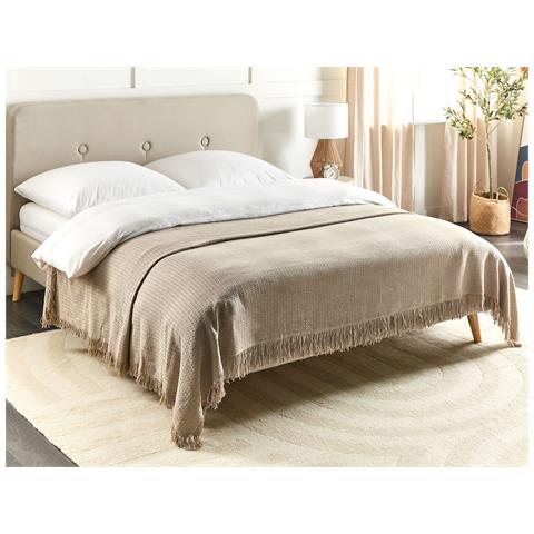 Copriletto Cotone Tortora 220 X 240 Cm Yerbent - Foto 1