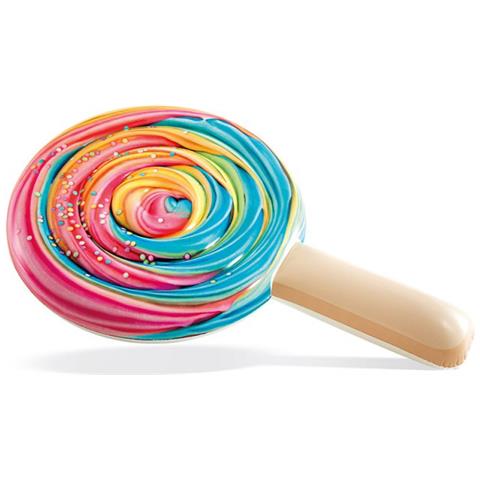 58754EU - Materassino Gonfiabile Mare Lollipop Rainbow, 198x127x25 cm - Foto 1