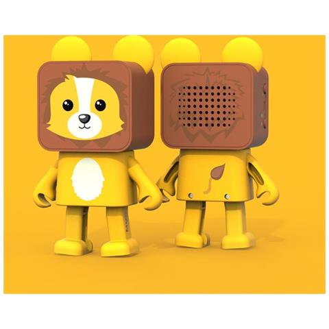 Speaker Bluetooth Modello Leone Che Balla, Giallo - Foto 4