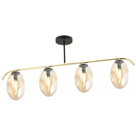 Lampada A Sospensione Rebel - Nero, Bianco - Acciaio Verniciato A Polvere - 23,5x100x24 Cm - Foto 1